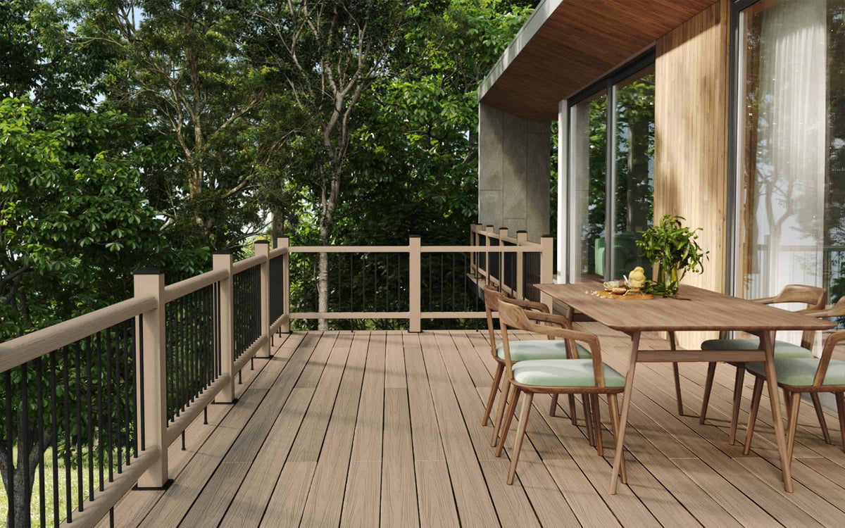 ash white composite balustrades