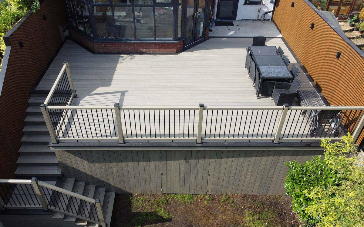 deluxe antique raised garden decking