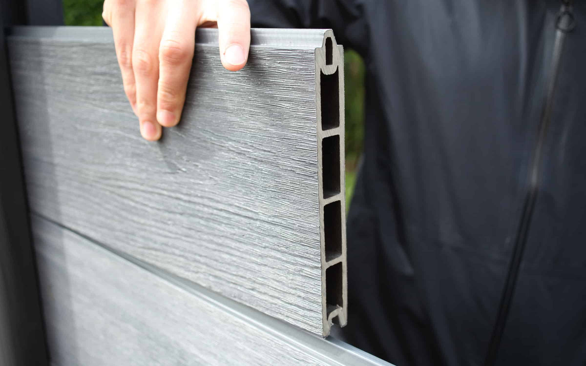 tongue and groove composite fencing