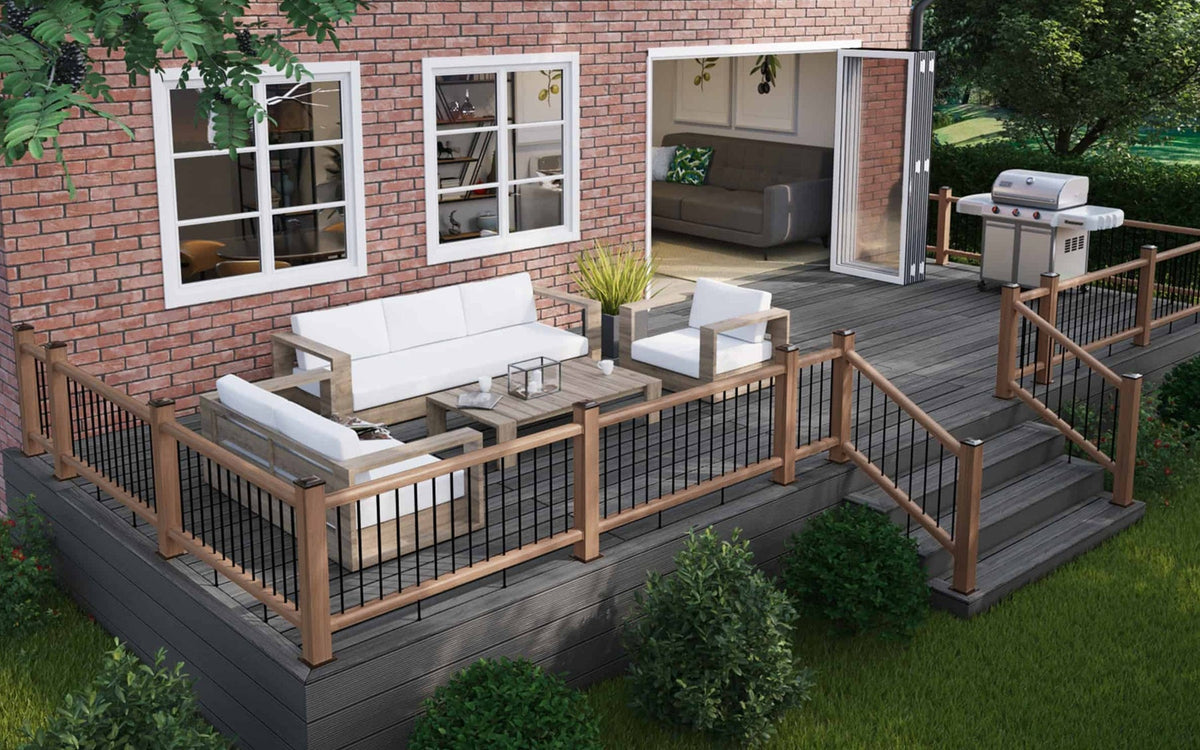 installing composite balustrade stairs