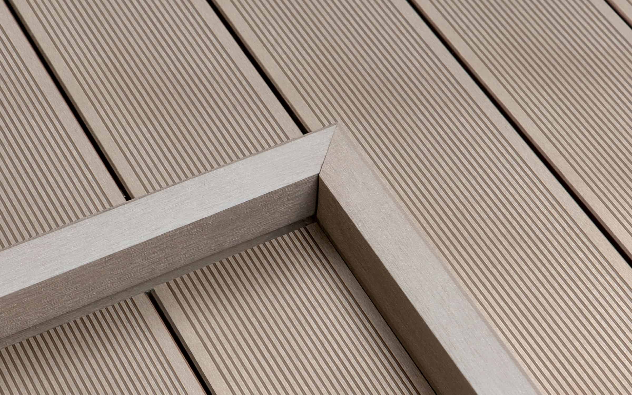 laying composite decking over wood