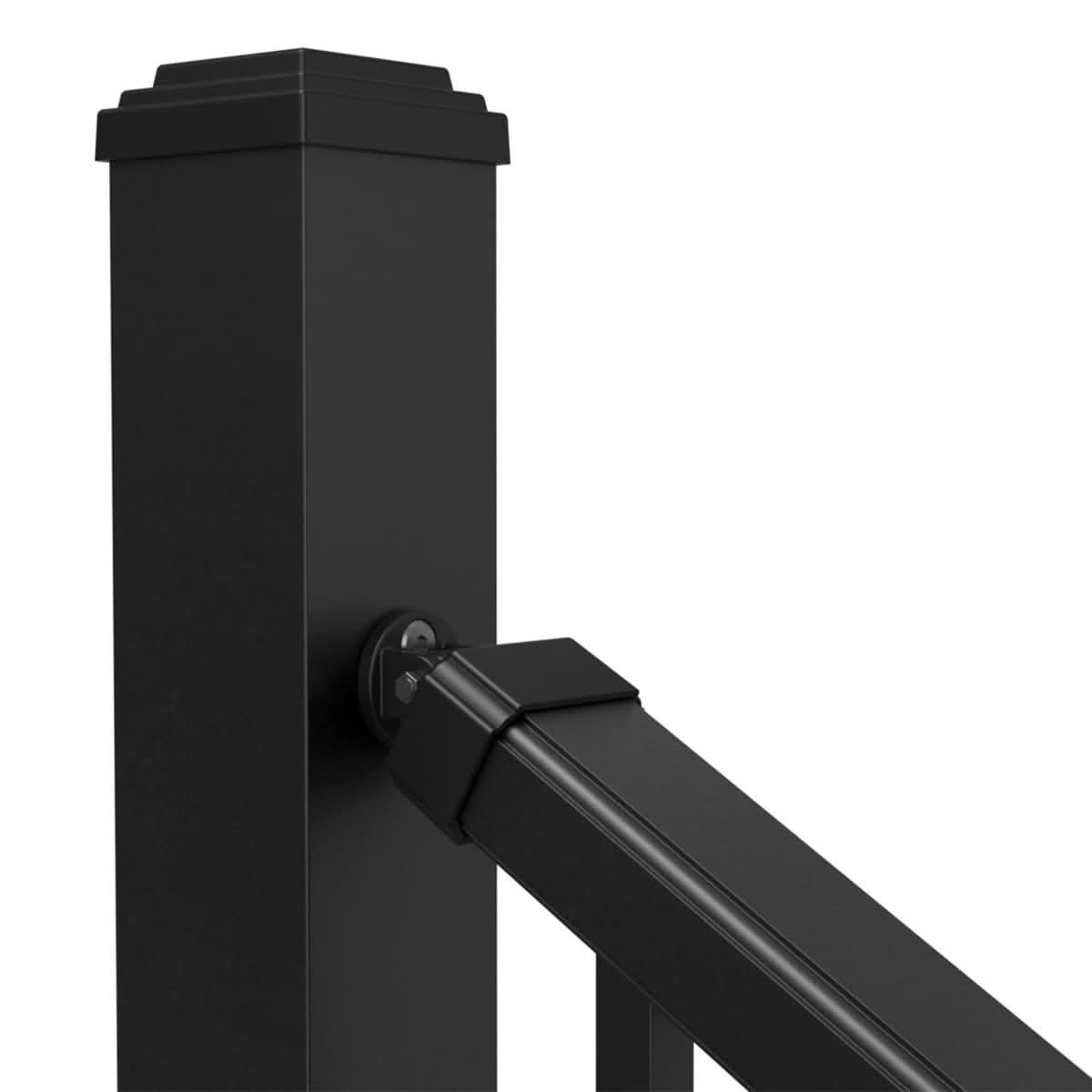 NeoTimber Aluminium Balustrade Spindle Stair Railing - Post Detail