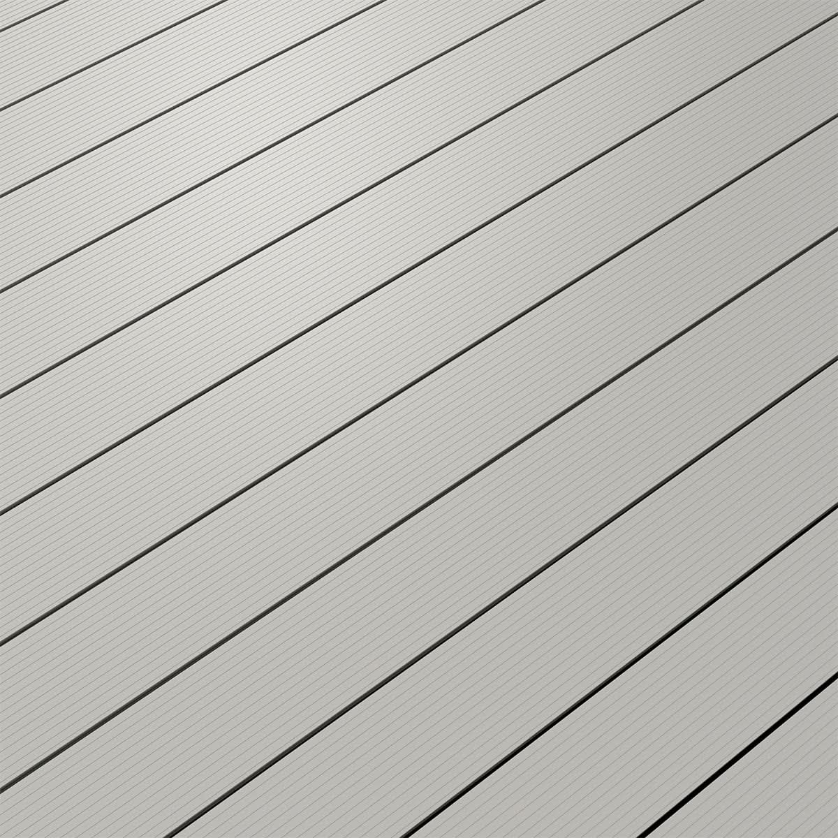 Solid Colour Aluminium Decking - Pebble Grey