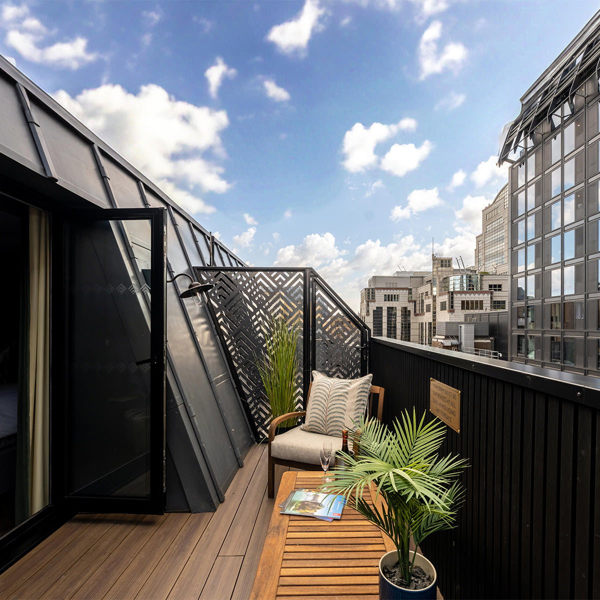 NeoTimber Aluminium Decking Samples - Modern Rooftop Aluminium Deck Terrace