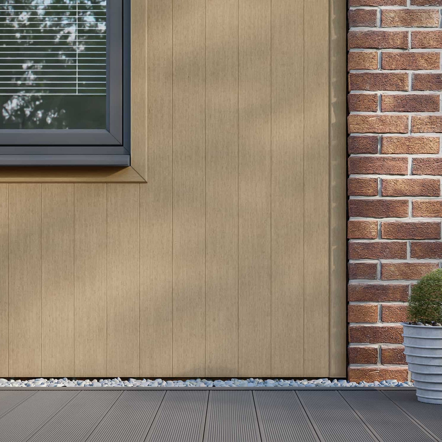 NeoTimber Classic Cladding Board - Brushed Sanded Timber Finish