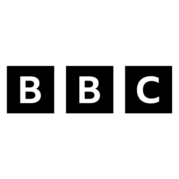 BBC logo with three black squares containing white 'B', 'B', and 'C' letters on a white background.