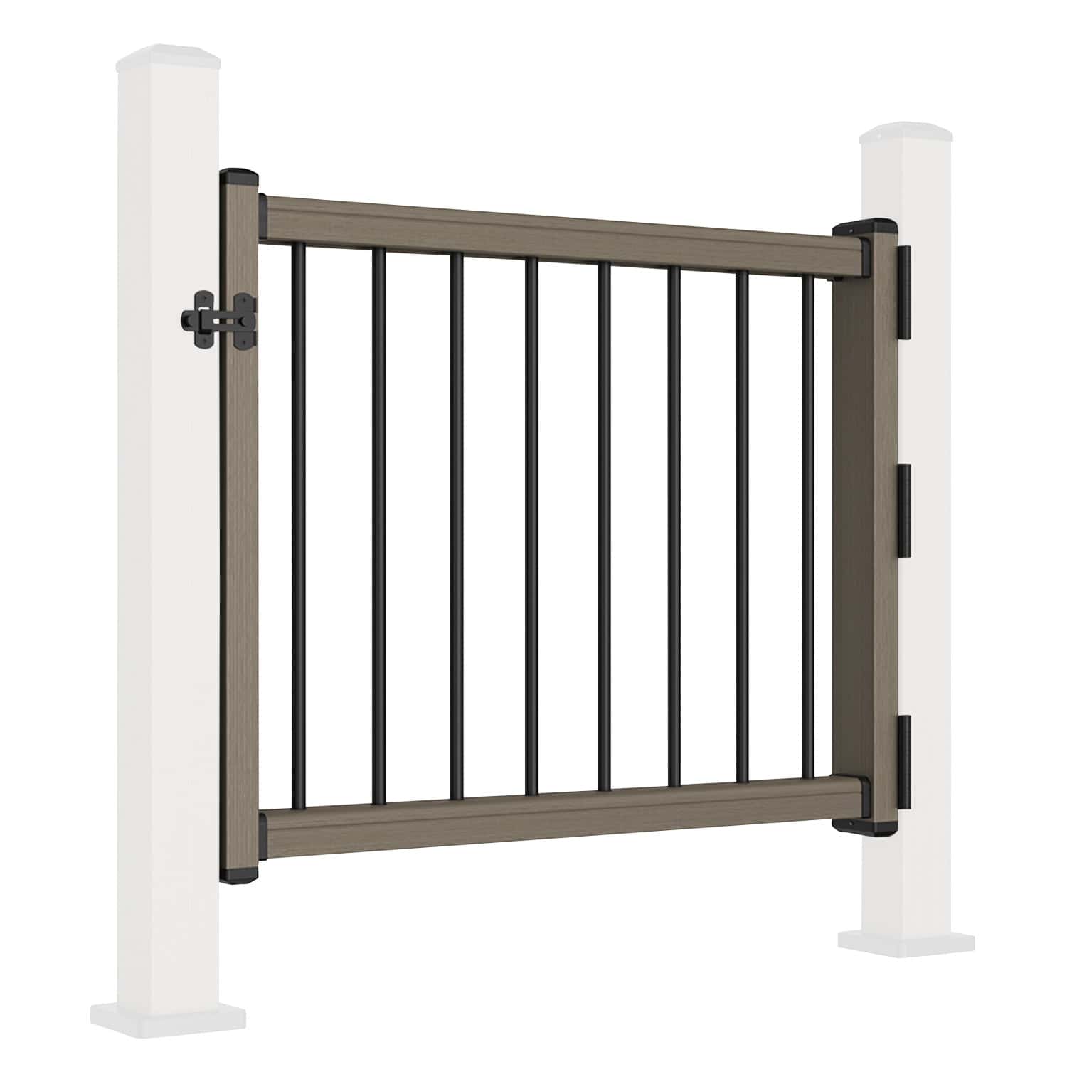 NeoTimber Composite Balustrade Gate - Angled - Antique