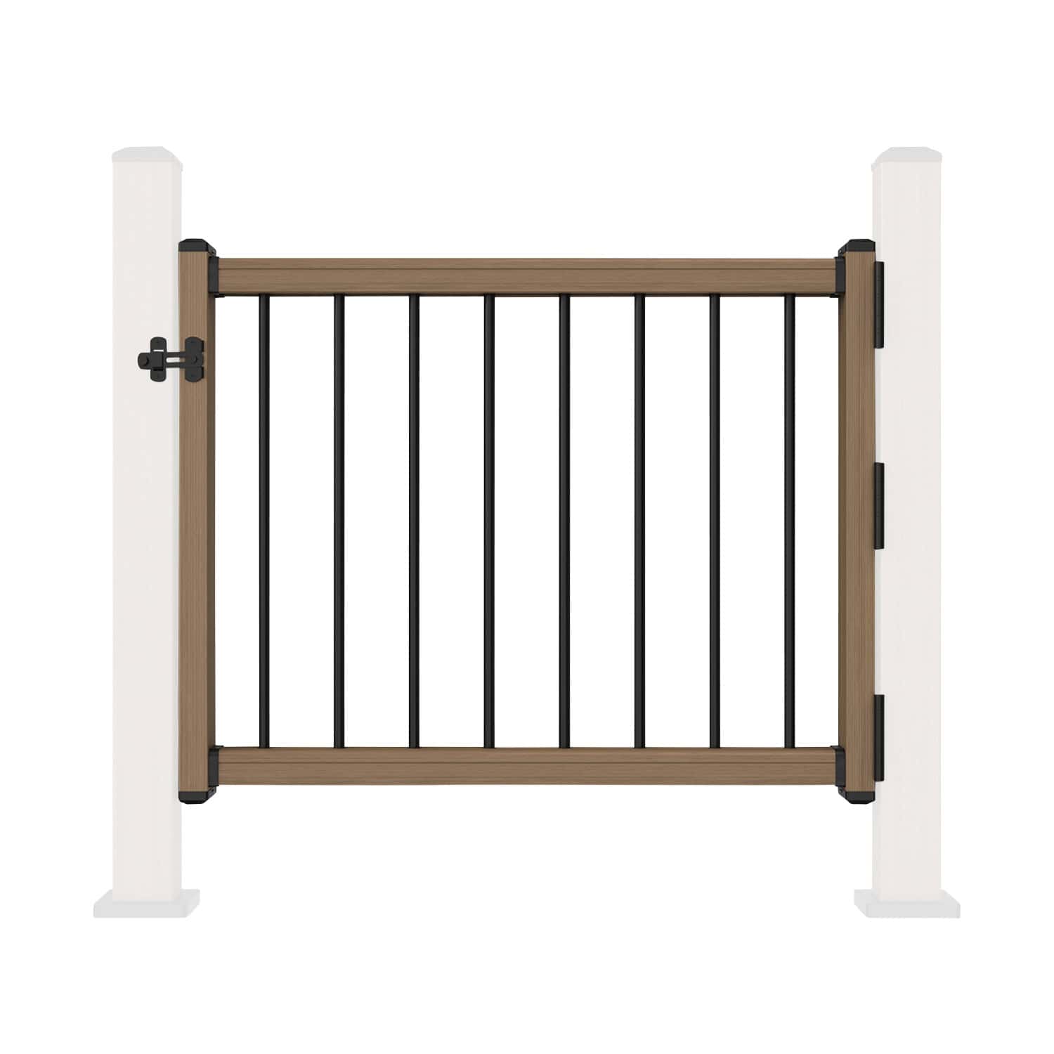 NeoTimber Composite Balustrade Gate - Front On - Oak