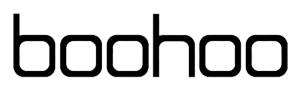 Boohoo logo in black on a white background