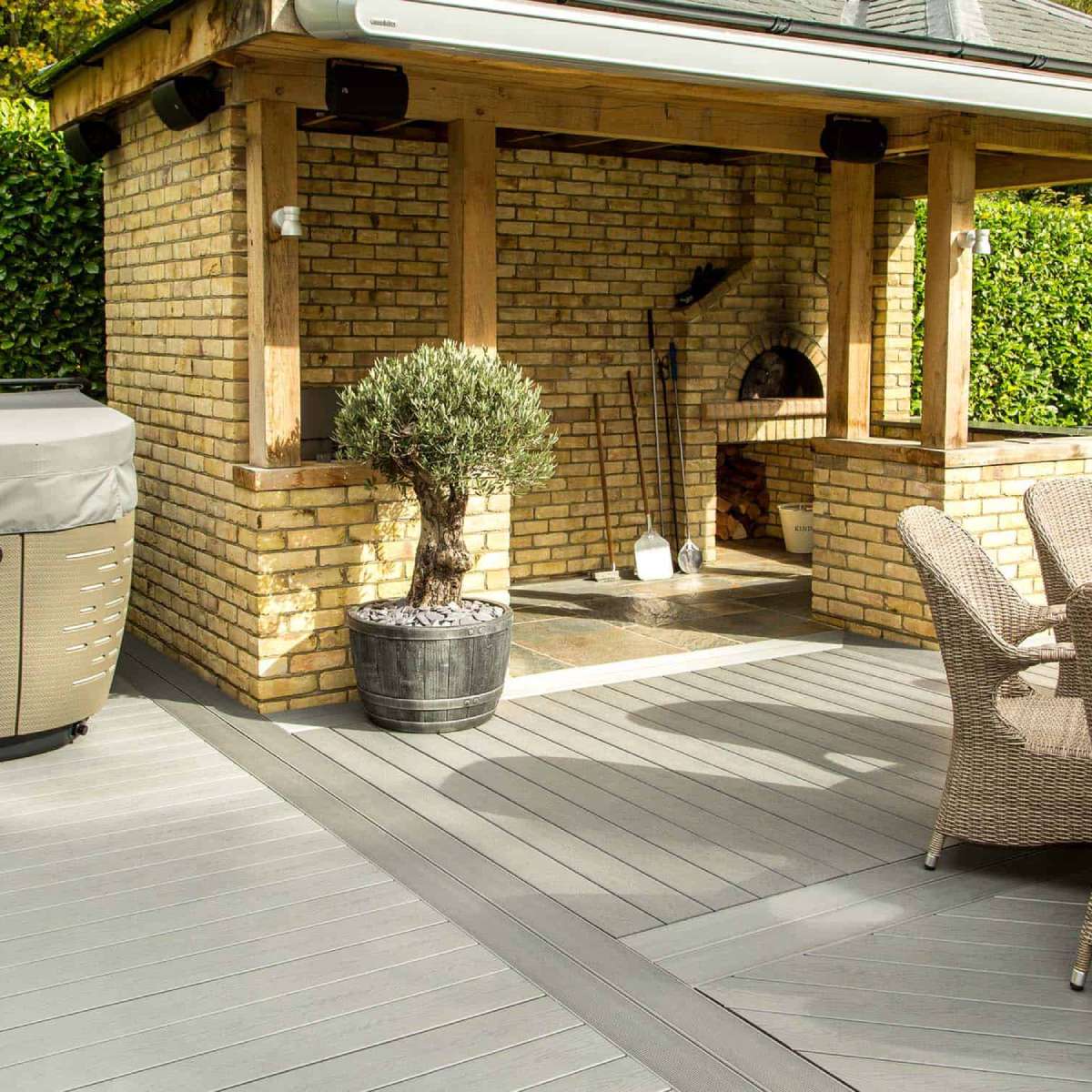 NeoTimber Classic Solid Composite Deck Board - Solid Core Profile