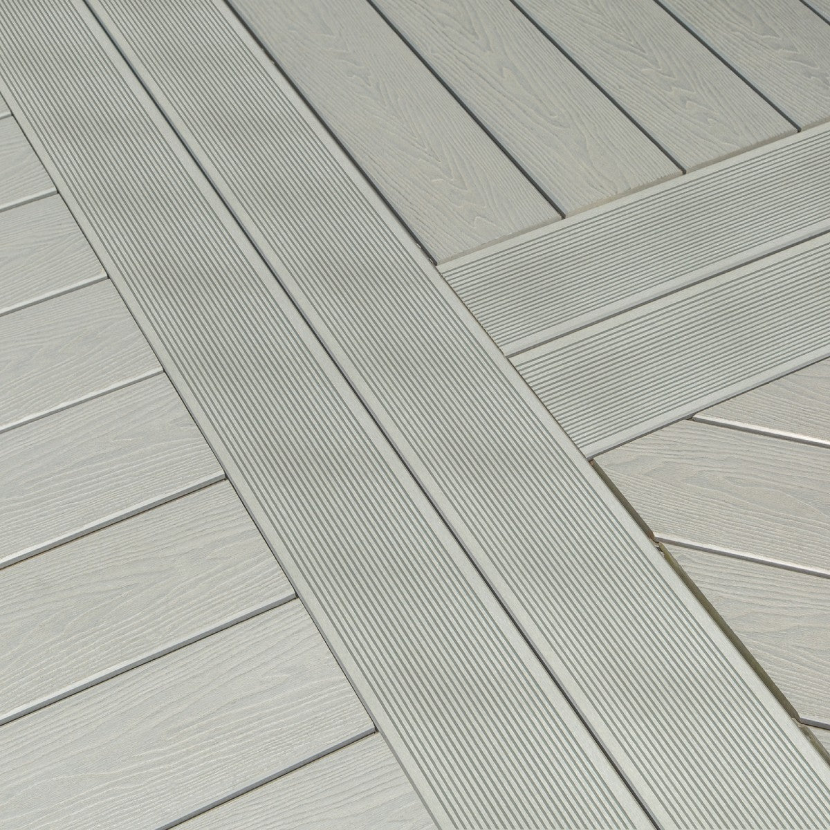 NeoTimber Classic Solid Composite Deck Board - Grey & Reversible