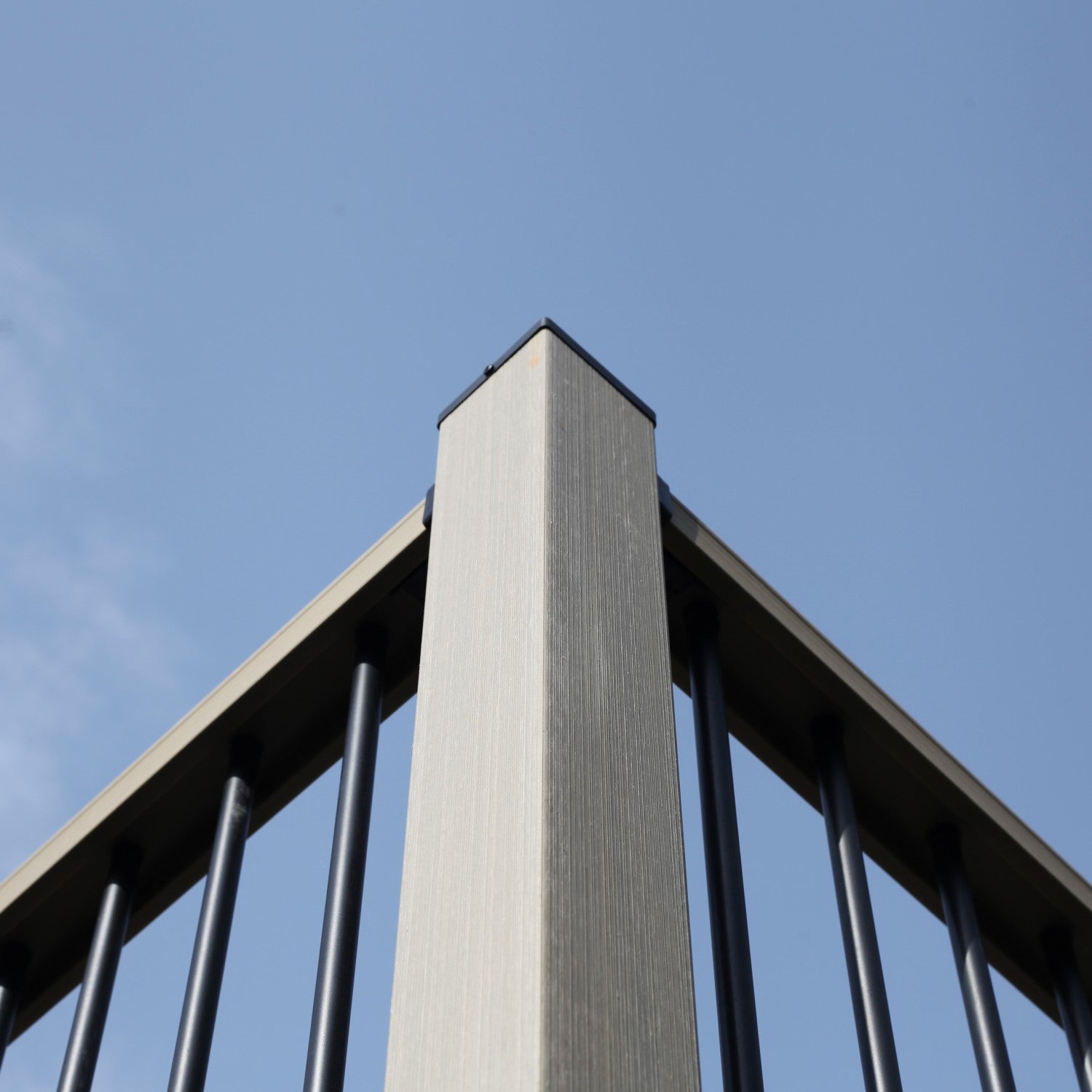 NeoTimber Composite Balustrade Straight Railing - Advanced Capped Composite Technology