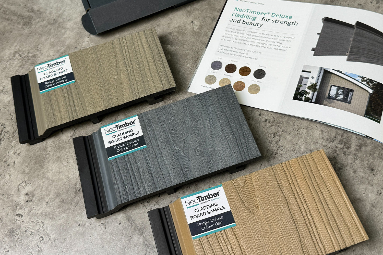 NeoTimber® Composite Cladding Colour Samples
