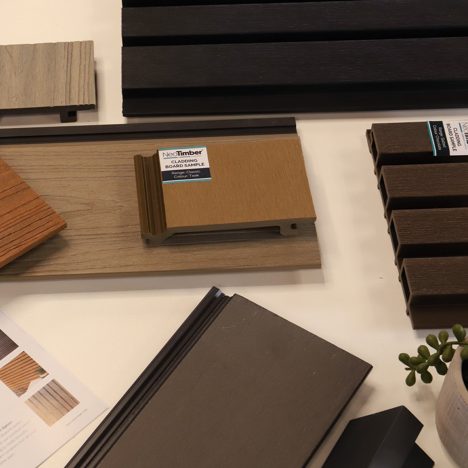 NeoTimber Composite Cladding - Compare Profiles, Colours & Textures