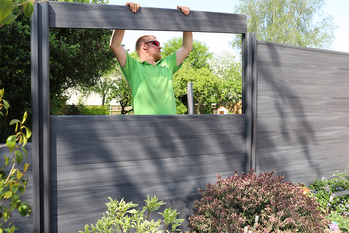 composite fencing installation resources - installing fence panels