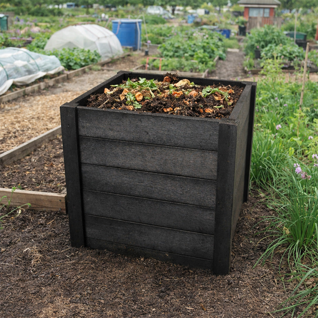 Recycled Plastic Compost Bin - Strong & Solid Structure
