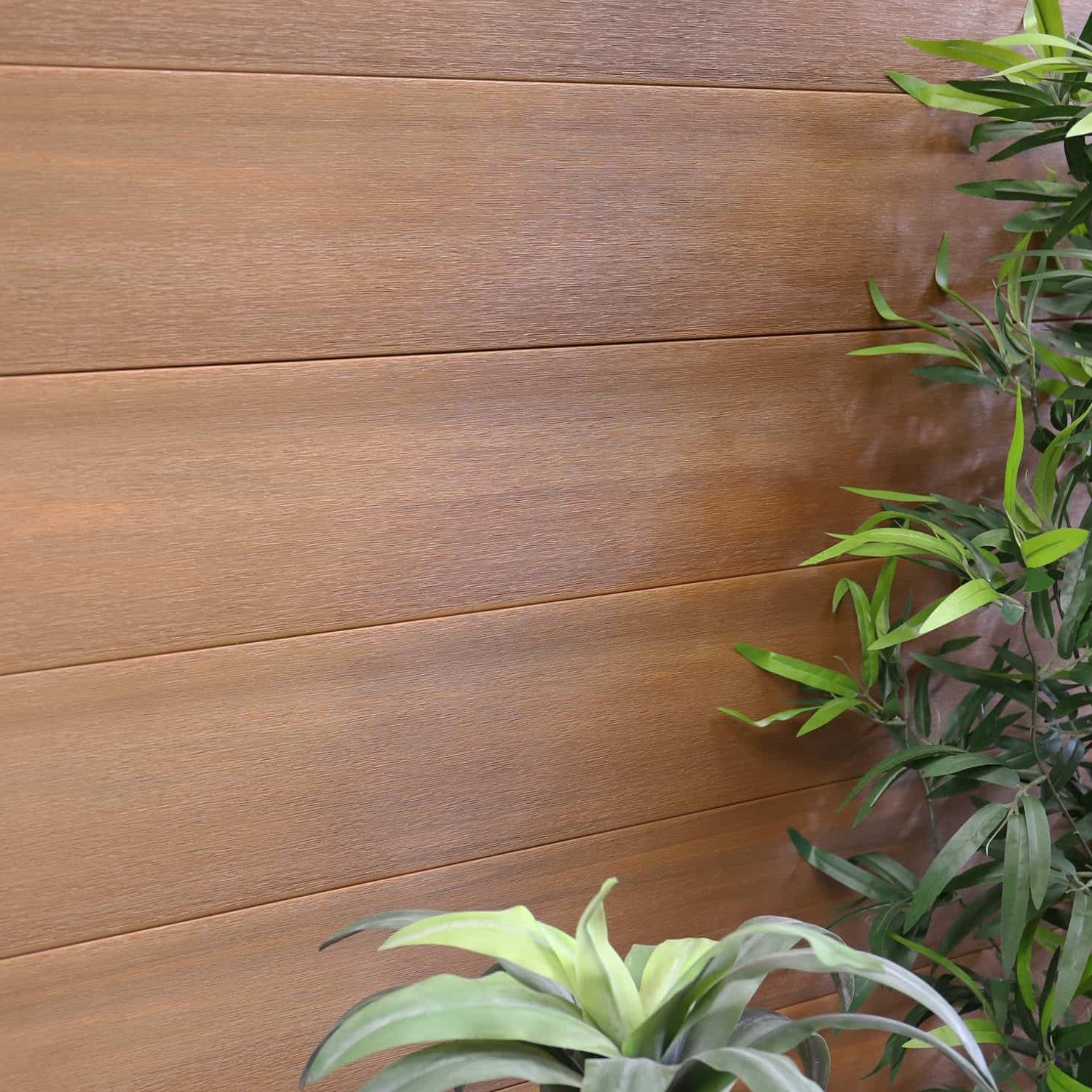 NeoTimber Deluxe Composite Fence Panel Set With Linear Design – Choice Of Two Premium Finishes