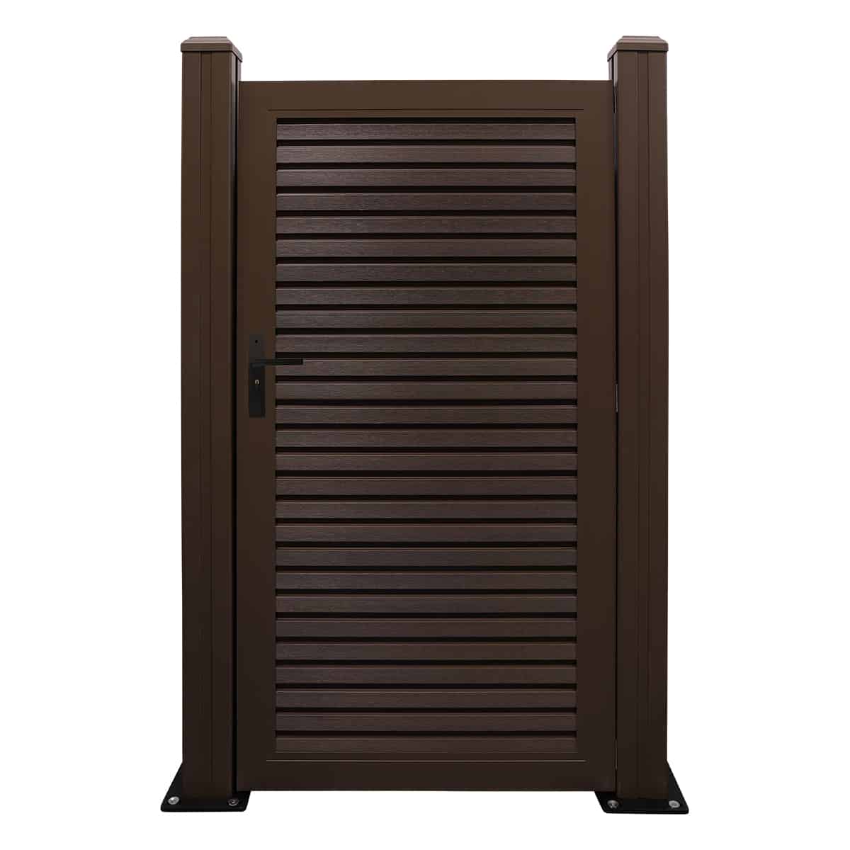 NeoTimber Slatted Composite Gate - Chocolate Brown