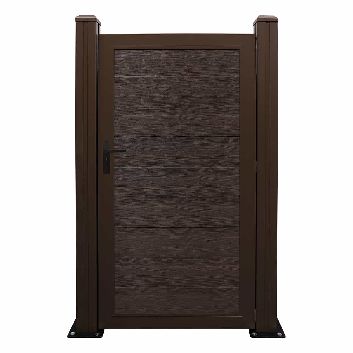 NeoTimber Deluxe Composite Gate - Chocolate Brown