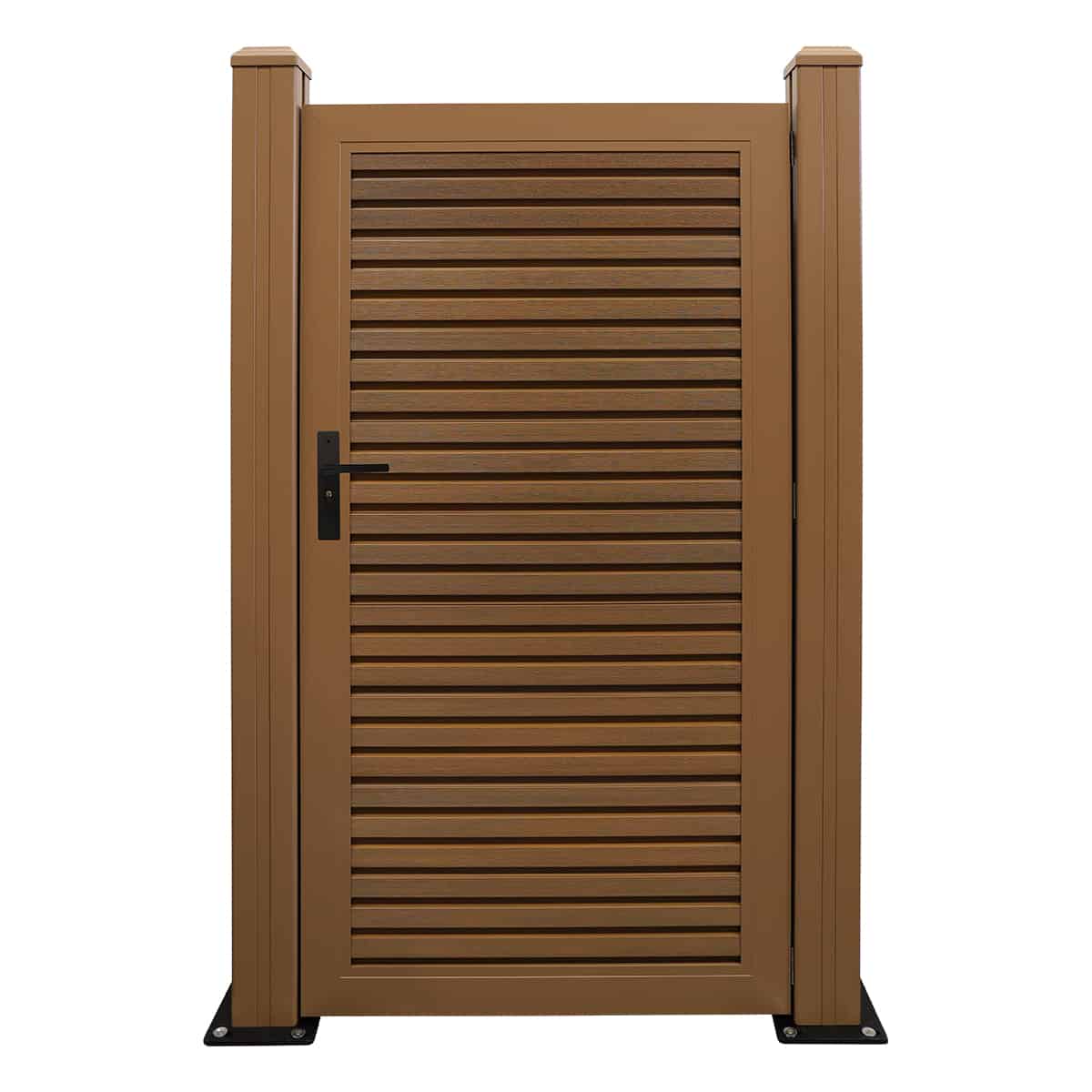 NeoTimber Slatted Composite Gate - Teak