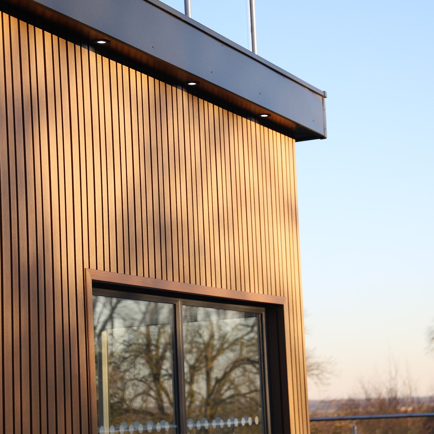 Board & Batten Slatted Composite Cladding Board - Resists UV Exposure