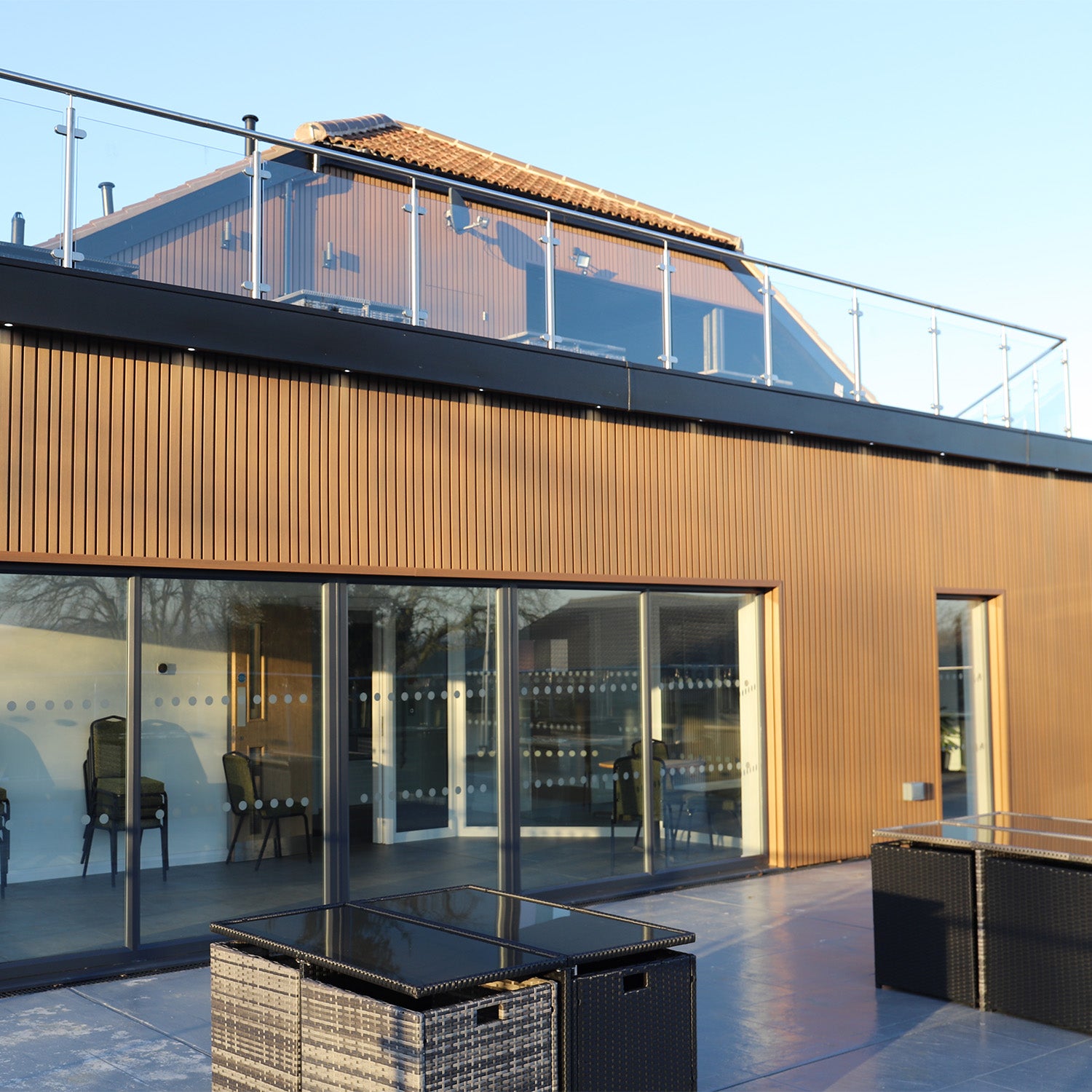Board & Batten Slatted Composite Cladding Board – Premium Capped Composite Construction