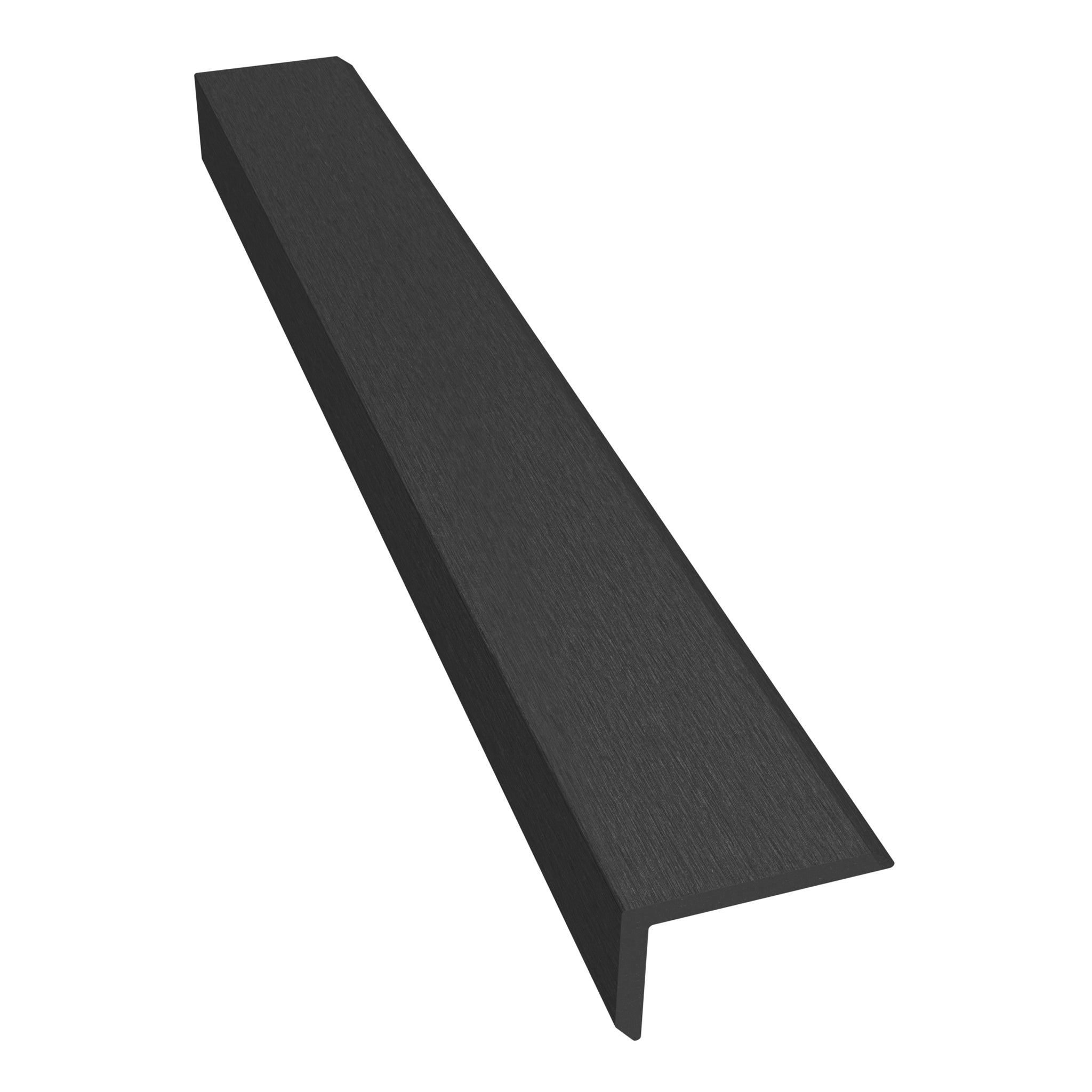 NeoTimber Classic Composite Cladding Corner Trim – Charcoal – Angled Close Up