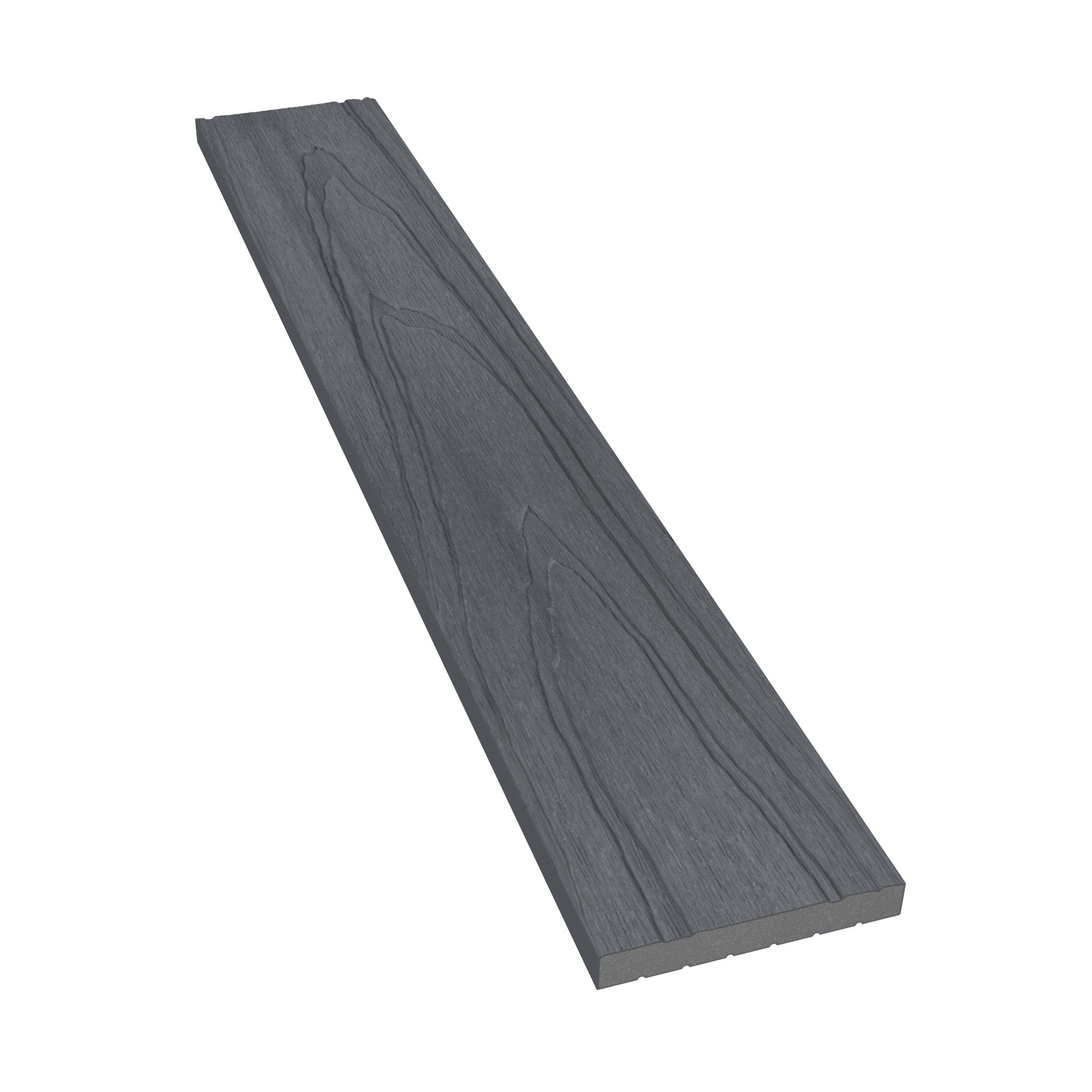 NeoTimber Deluxe Composite Cladding Skirting Trim – Grey – Non-FSC Clearance – Angled Close Up