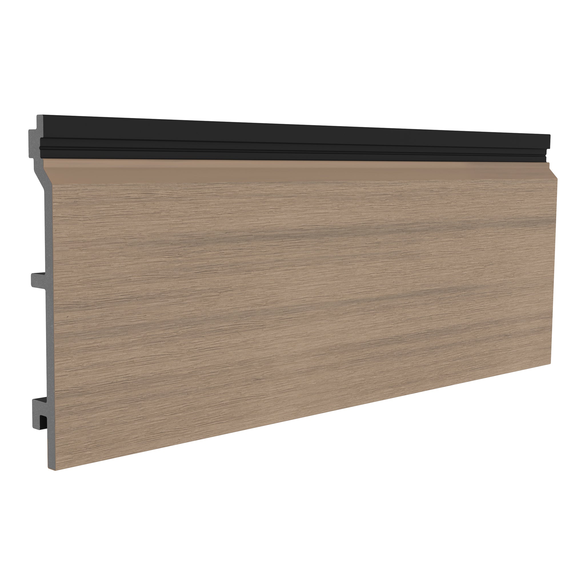 NeoTimber Deluxe Brushed Composite Cladding Boards – Oak – Angled Close