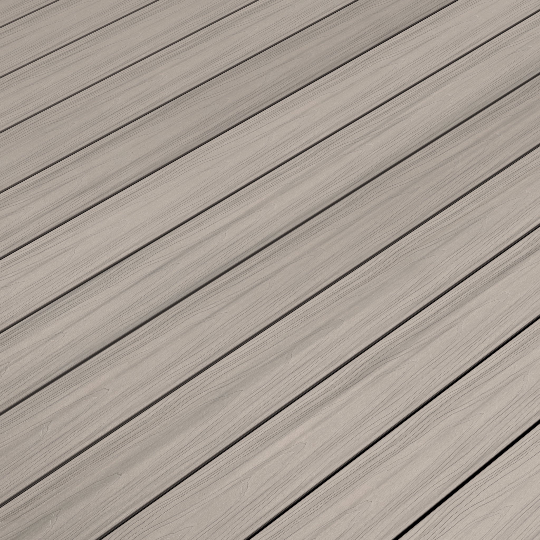 NeoTimber Deluxe Hollow Composite Decking – Ash White – Surface Texture Detail