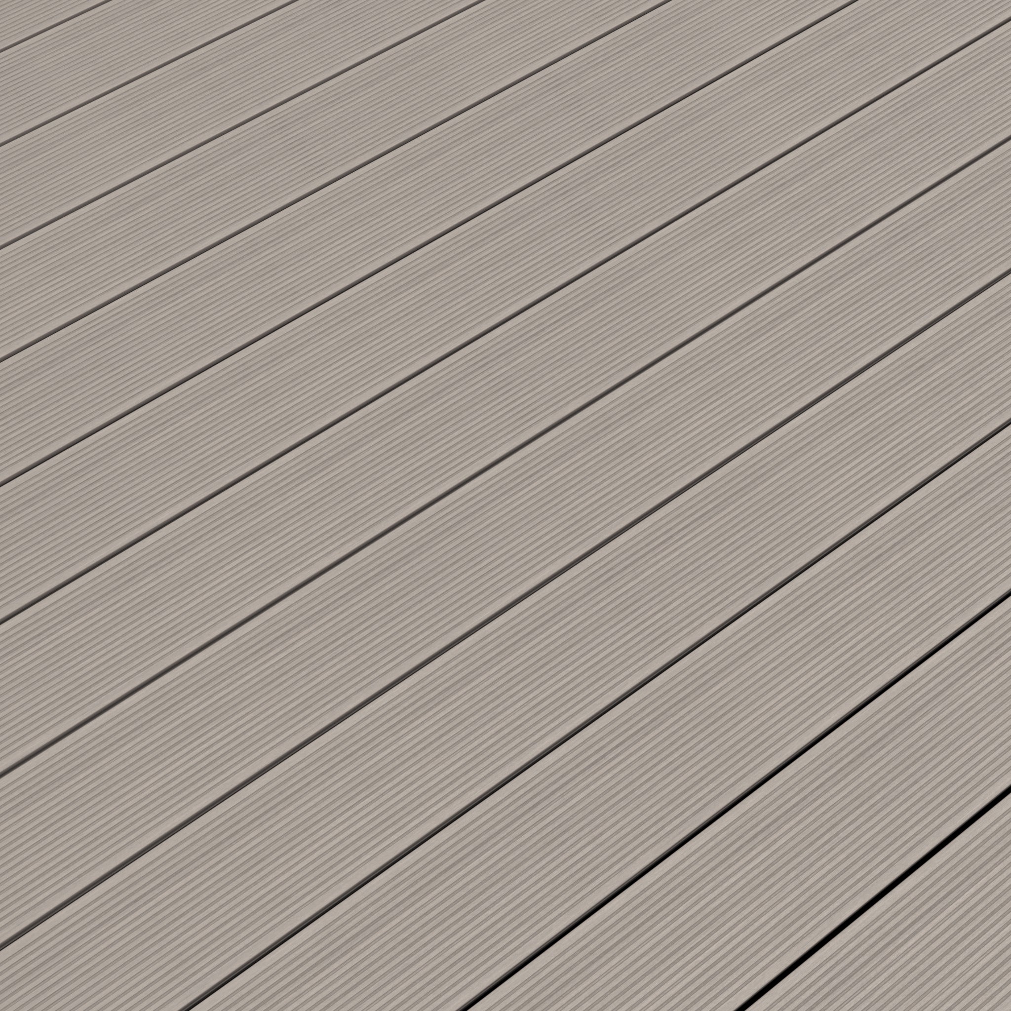 NeoTimber Deluxe Hollow Composite Decking – Ash White – Surface Texture Detail - Grooved