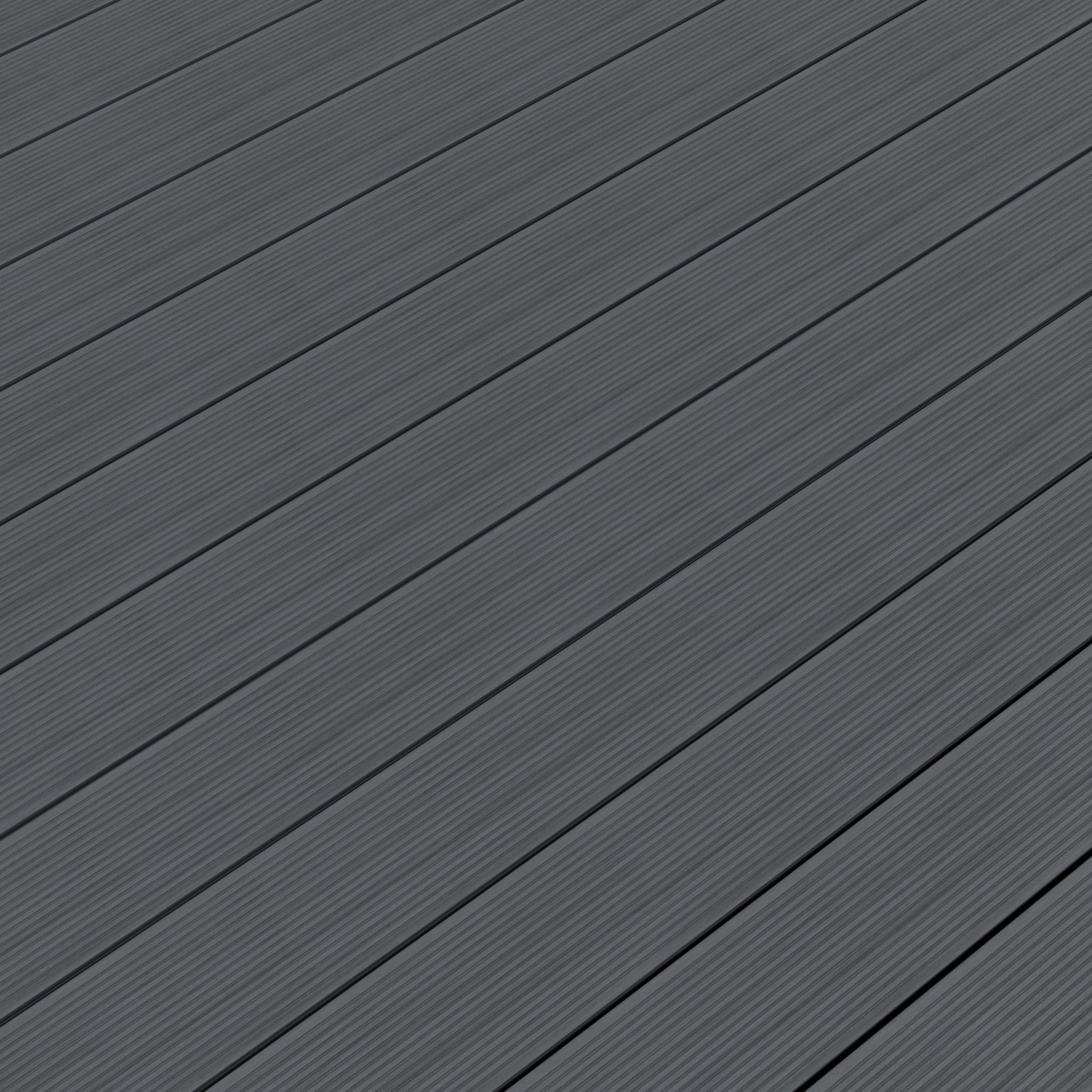 NeoTimber Deluxe Hollow Composite Decking – Grey – Surface Texture Detail - Grooved