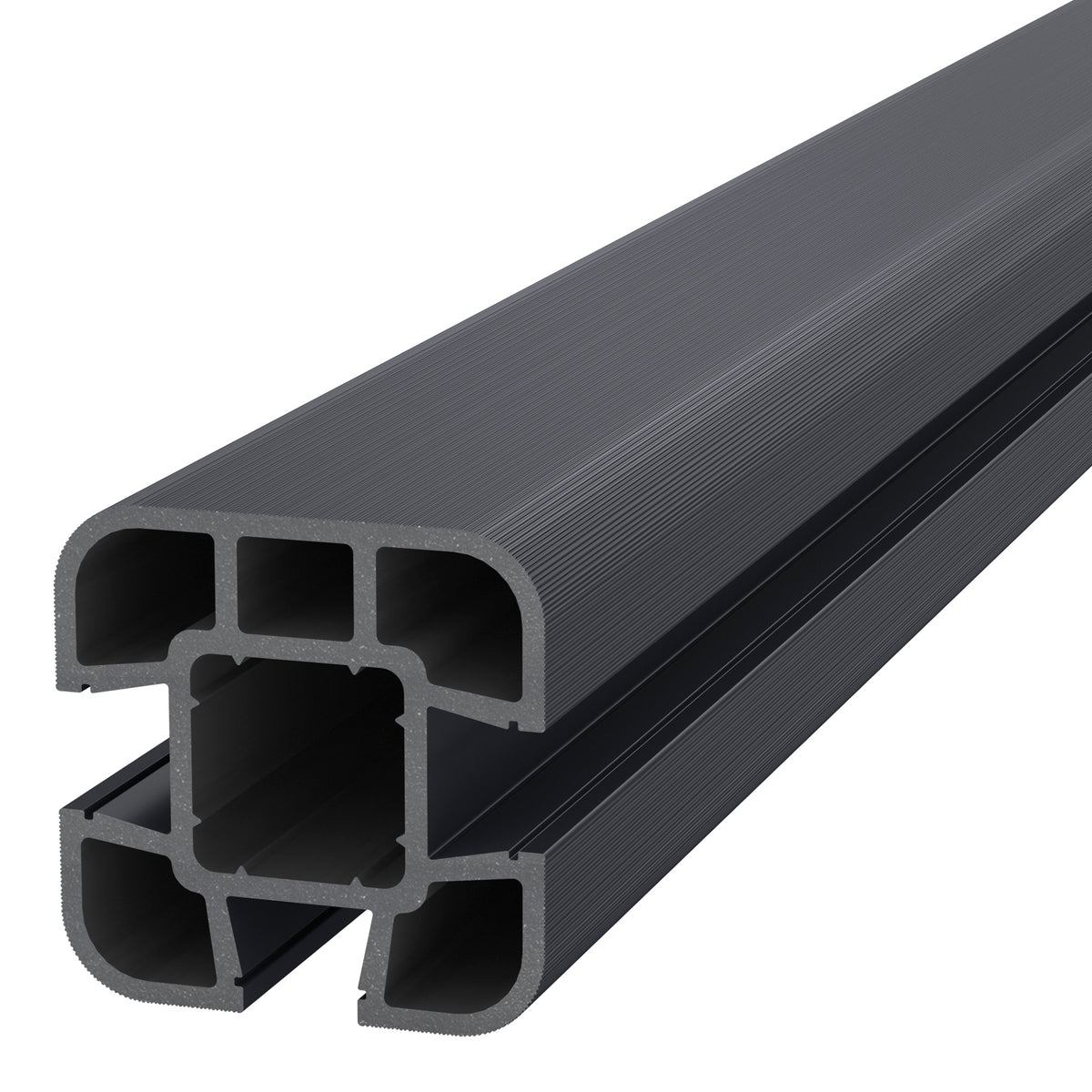 NeoTimber Composite Fence Post - Charcoal - Angled Close Up