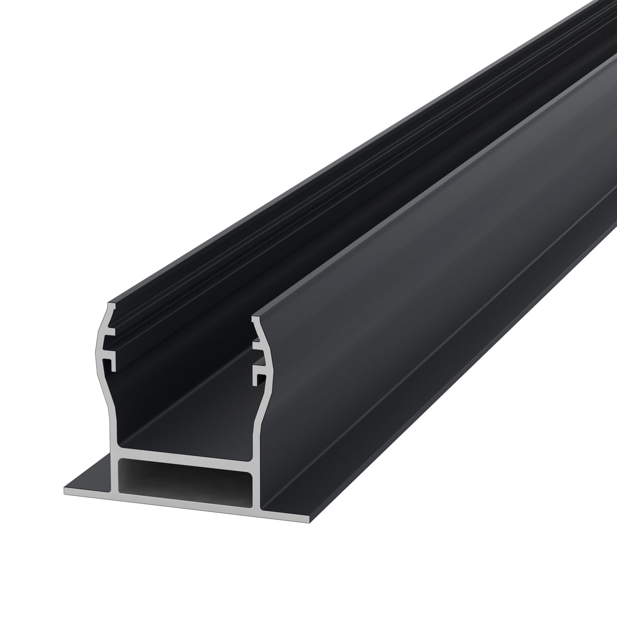 NeoTimber Wooden Fence Post Insert - Charcoal - Angled Close-Up