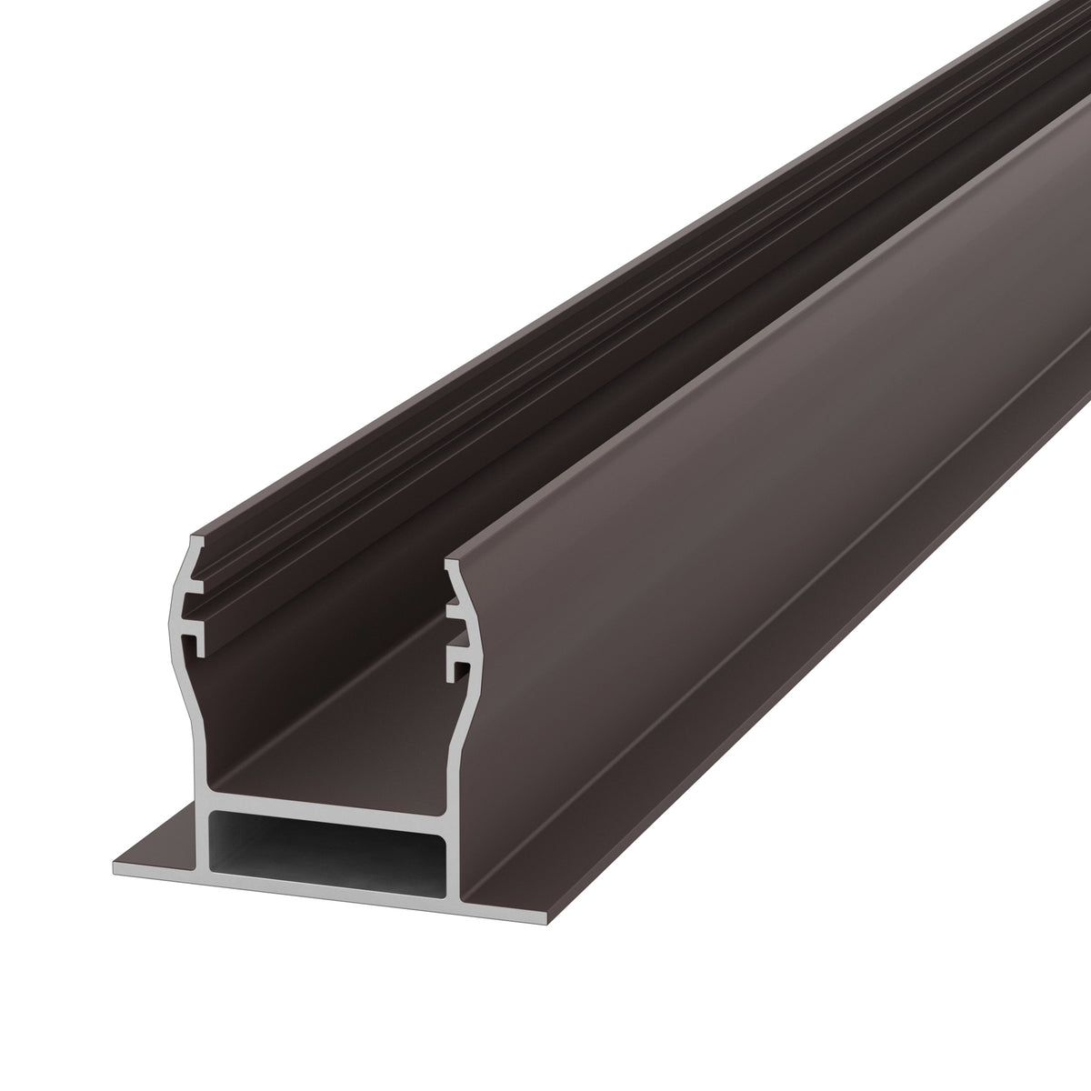 NeoTimber Wooden Fence Post Insert - Chocolate - Angled Close-Up