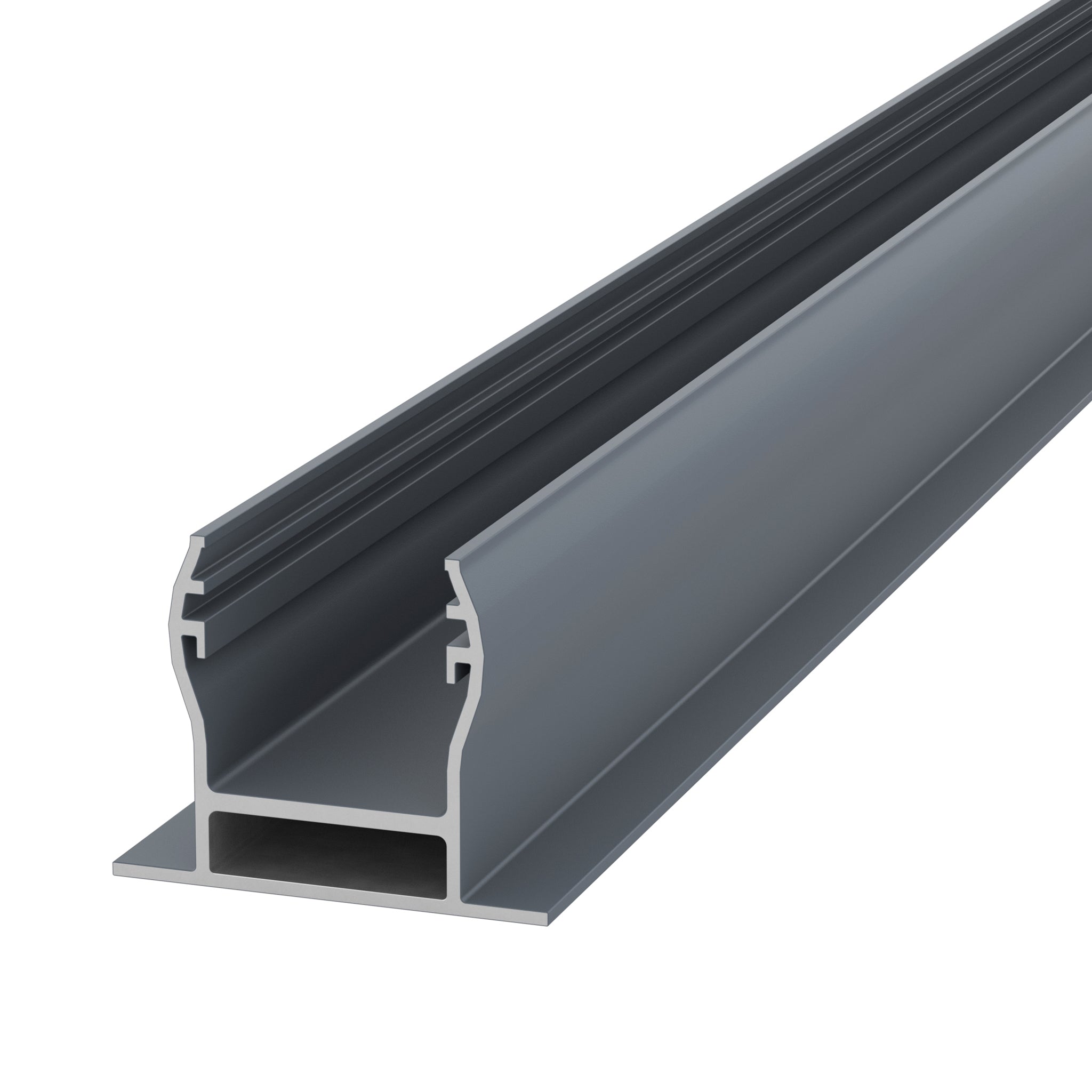 NeoTimber Wooden Fence Post Insert - Grey - Angled Close-Up