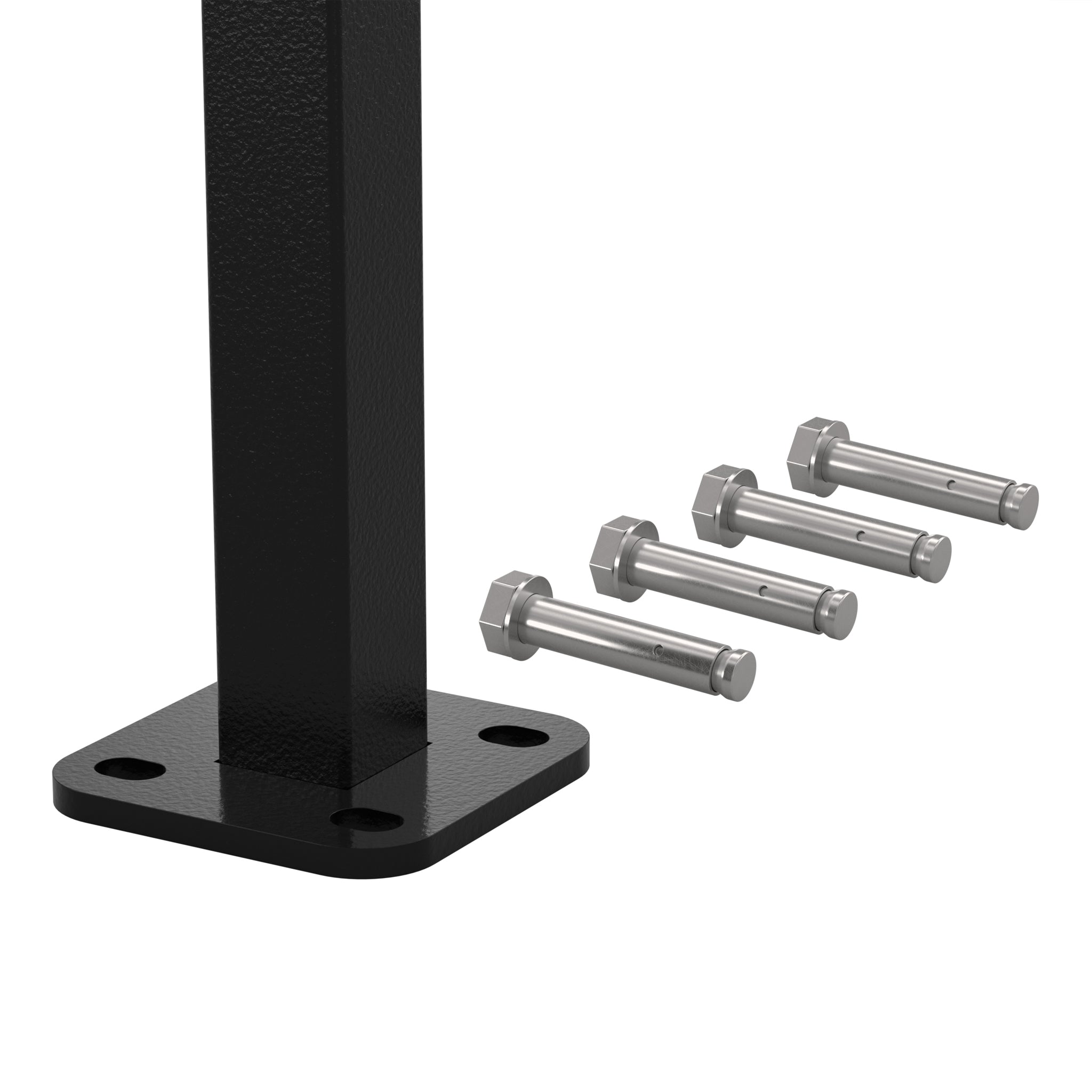 NeoTimber Fence Post Support - Hard Ground - Front Close-Up