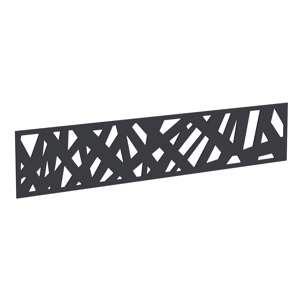 NeoTimber Contemporary Fence Screen - Charcoal - Angled Close-Up