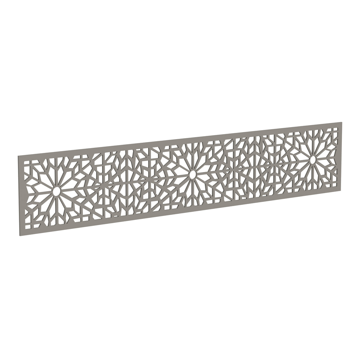 NeoTimber Geometric Fence Screen - Silver Birch - Angled Close-Up