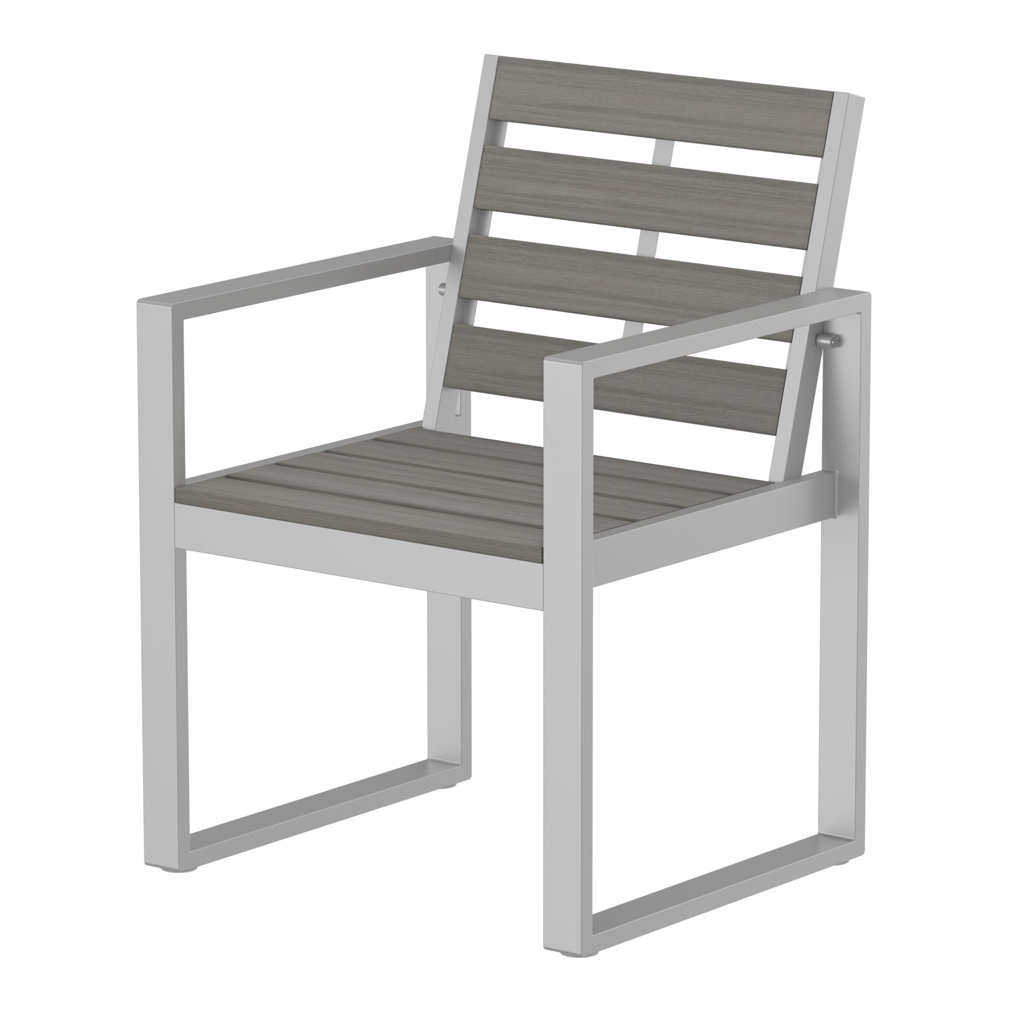 NeoTimber Composite Armchair – Antique – Angled Close Up