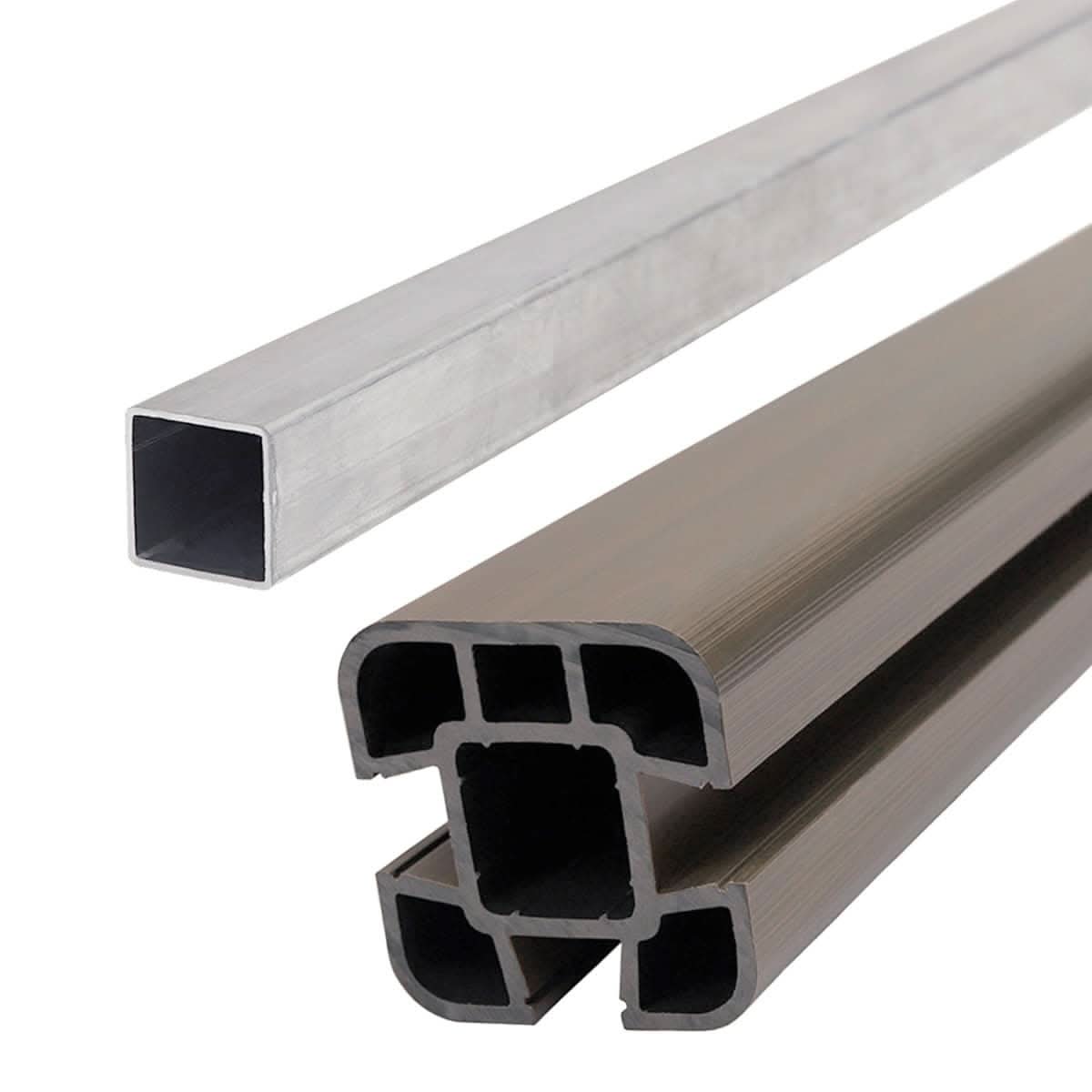 Composite Fence Post Set - Soft Ground - Silver Birch