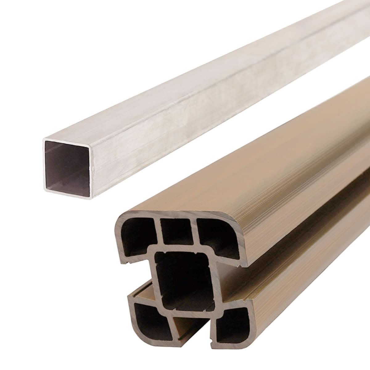 Composite Fence Post Set - Soft Ground - Ash White