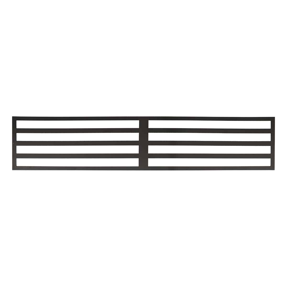 NeoTimber Linear Fence Screen - Charcoal Black