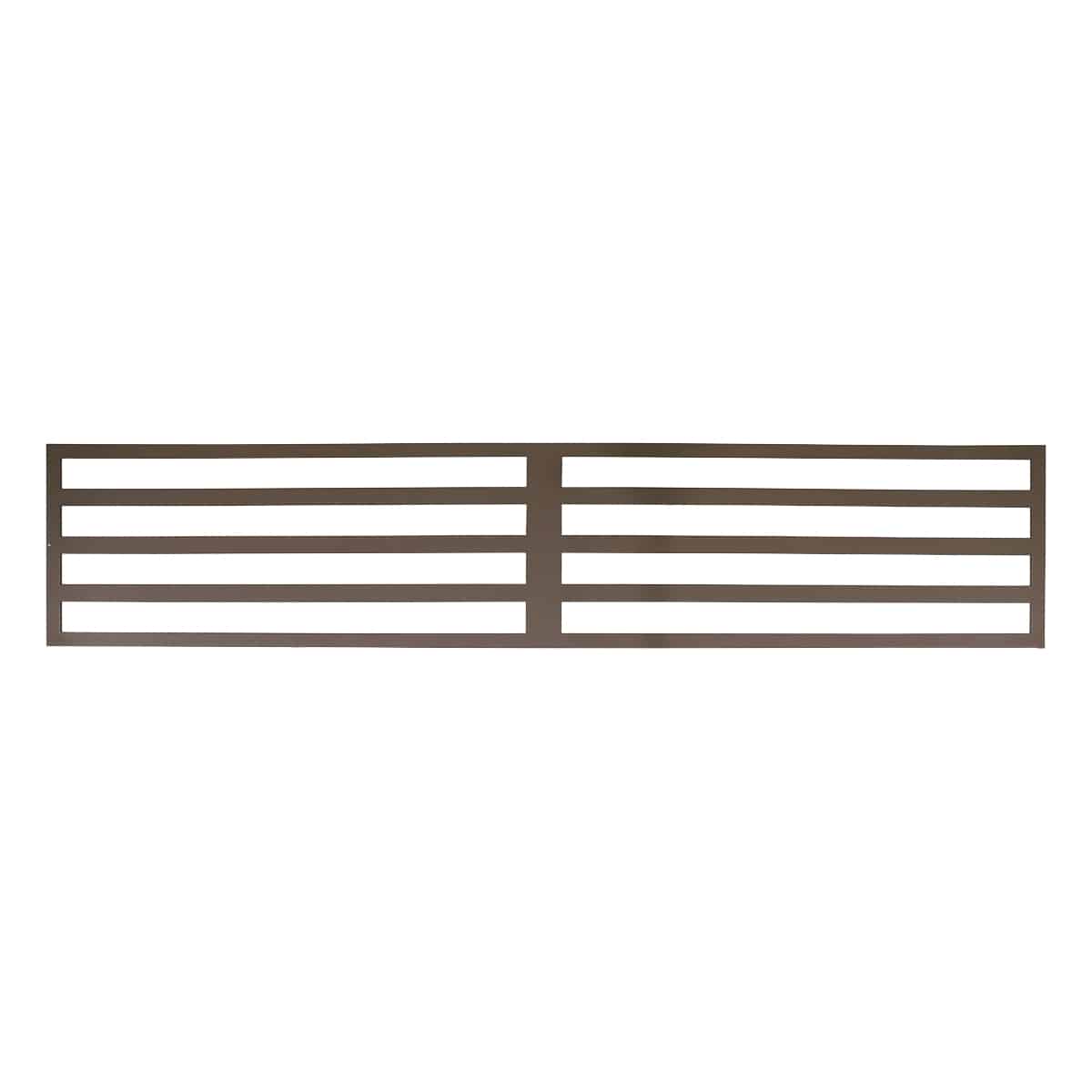 NeoTimber Linear Fence Screen - Chocolate Brown