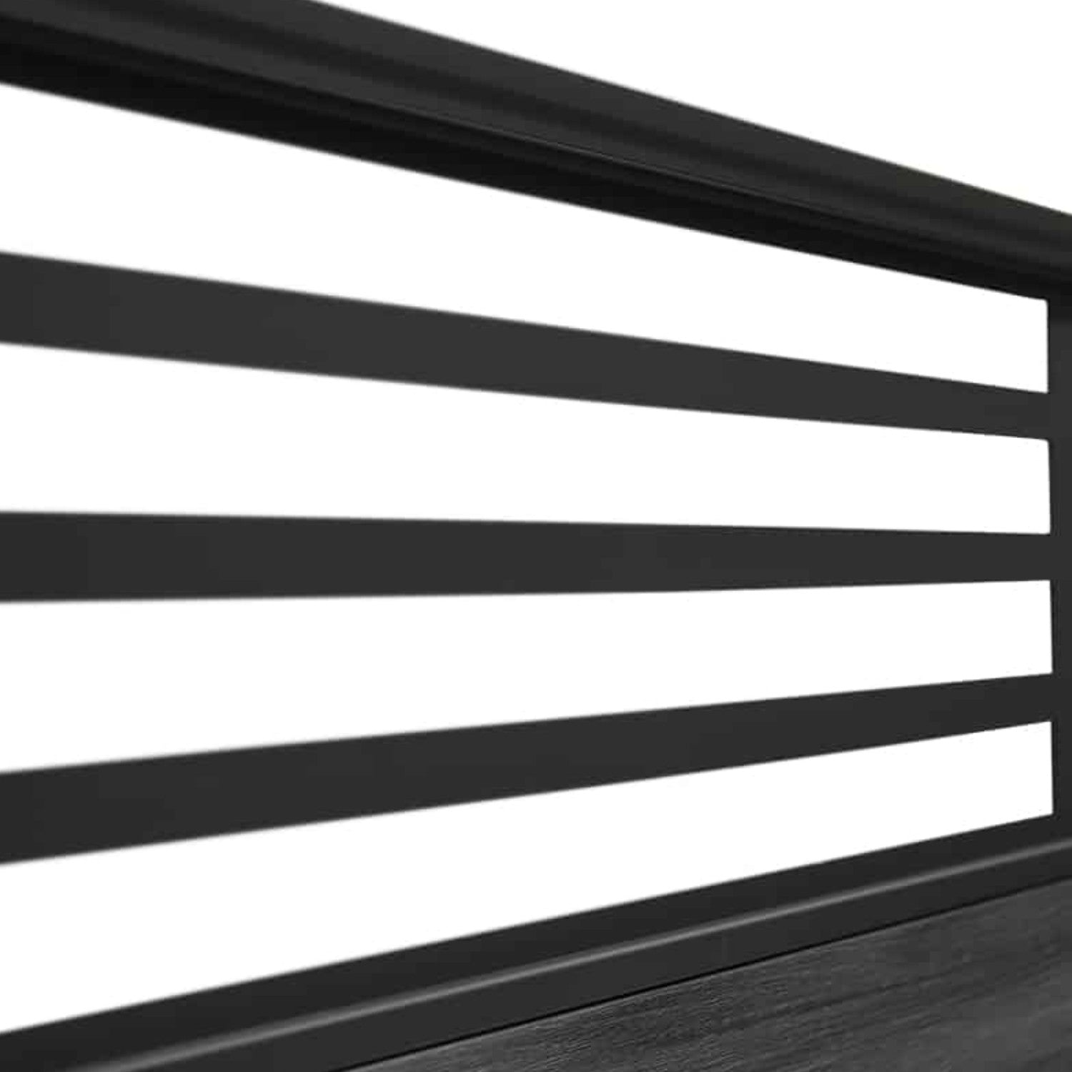 NeoTimber® Slatted Composite Fence Panel Set with Linear Screen – Contemporary Finish