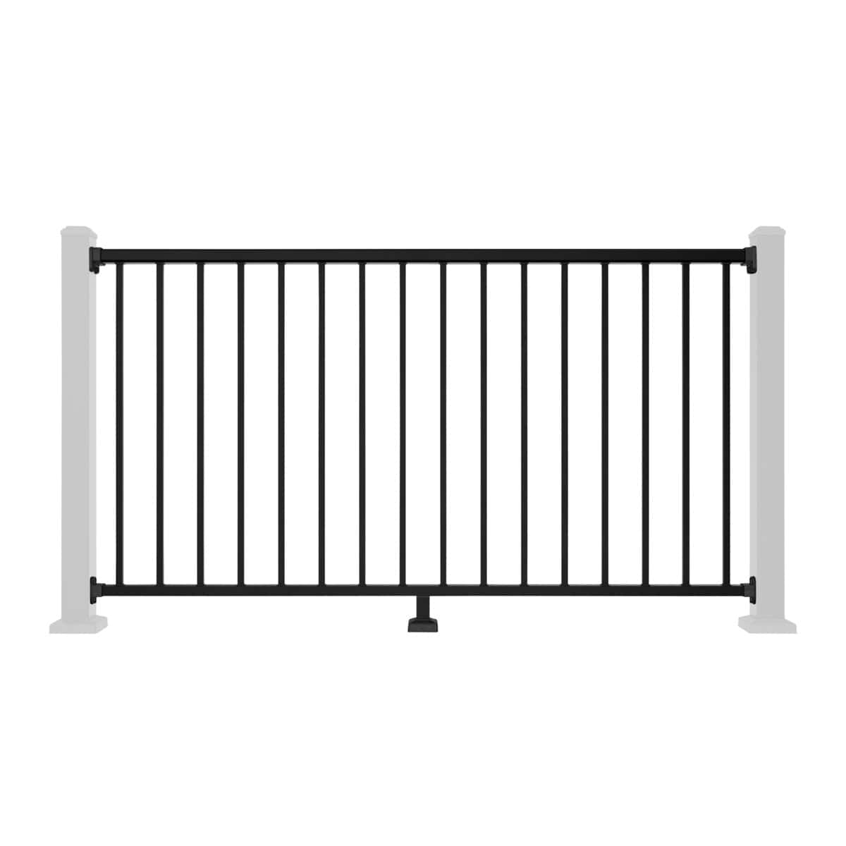 NeoTimber Aluminium Balustrade Spindle Straight Railing - Front On