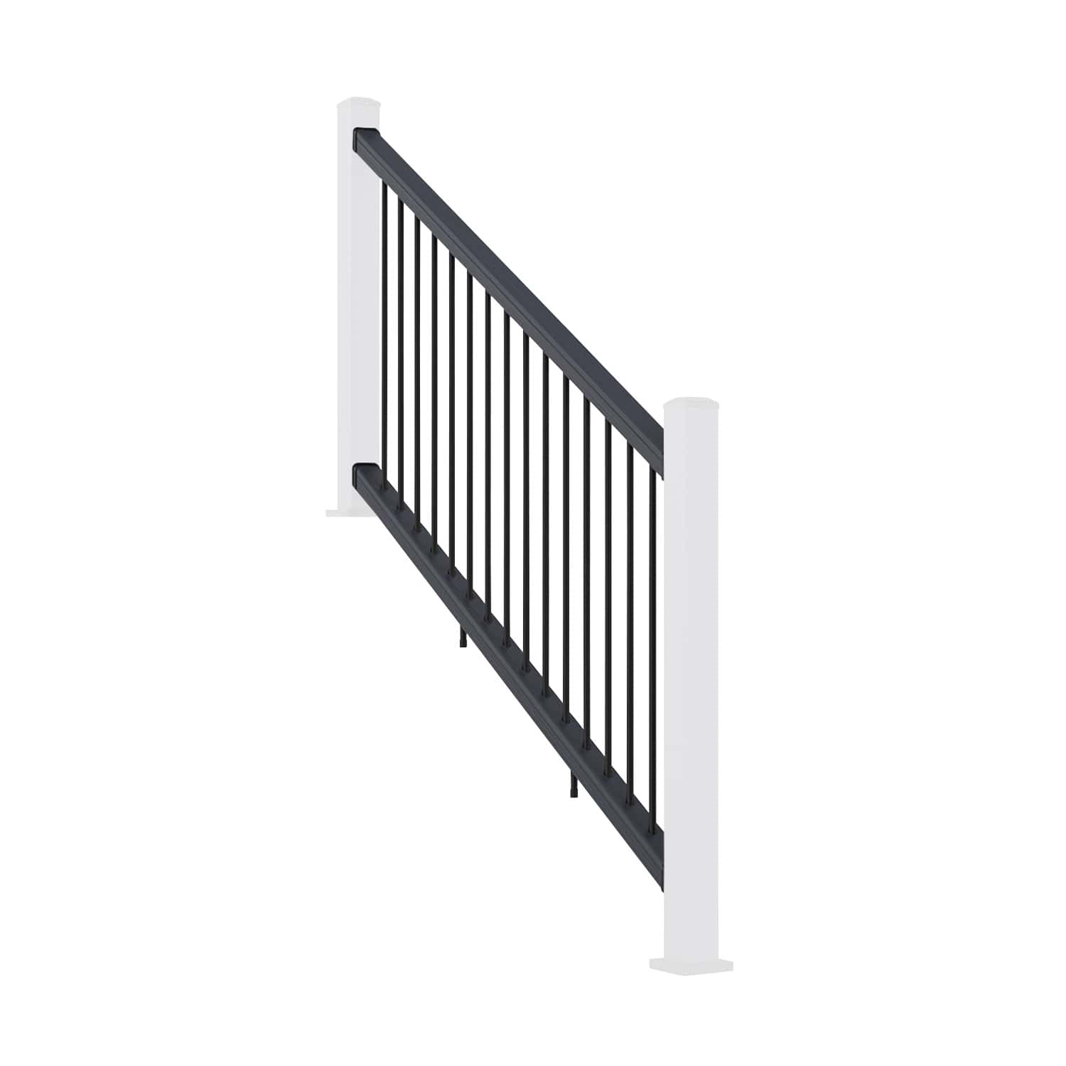 NeoTimber Composite Balustrade Stair Railing - Angled - Grey