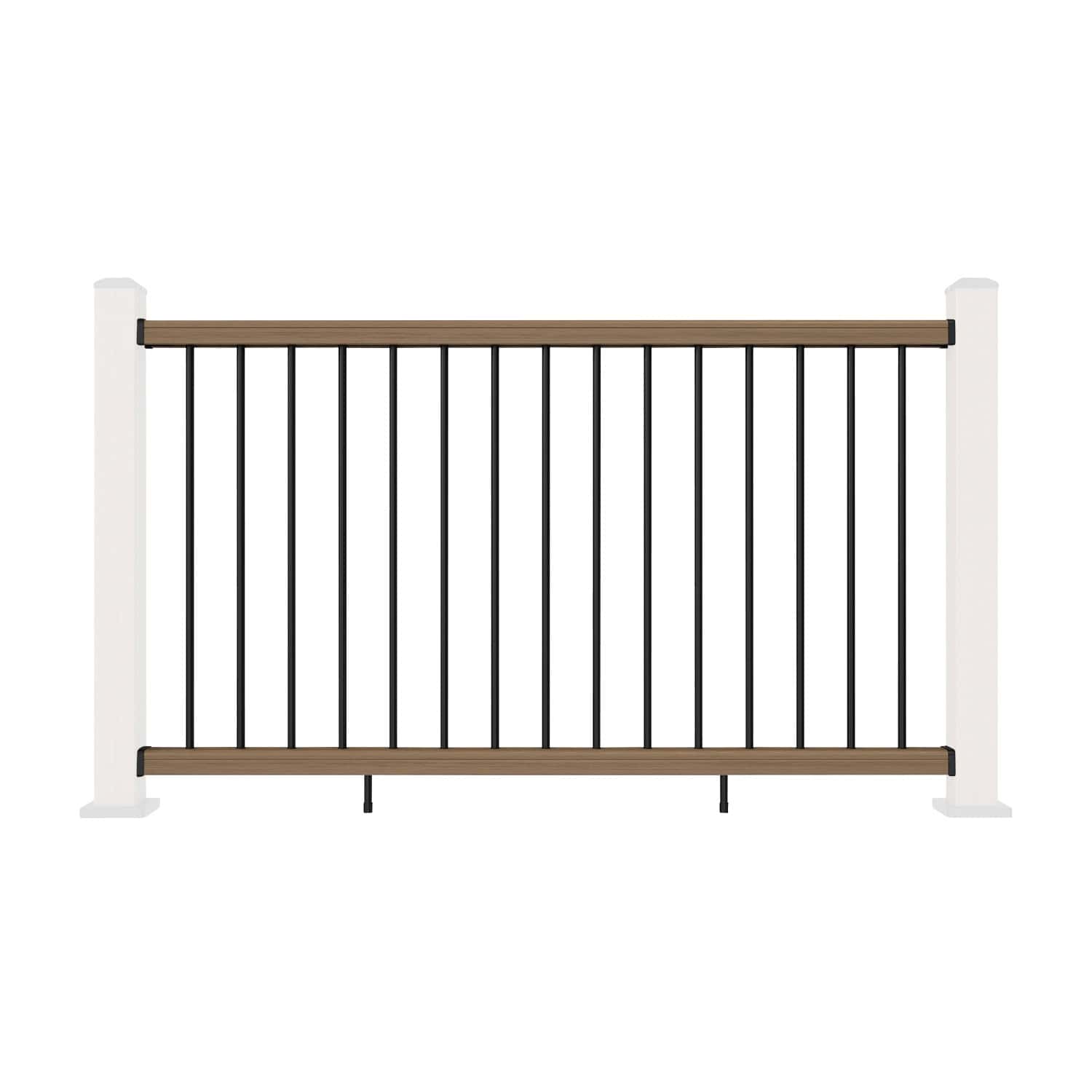 NeoTimber Composite Balustrade Straight Railing - Oak - Straight On