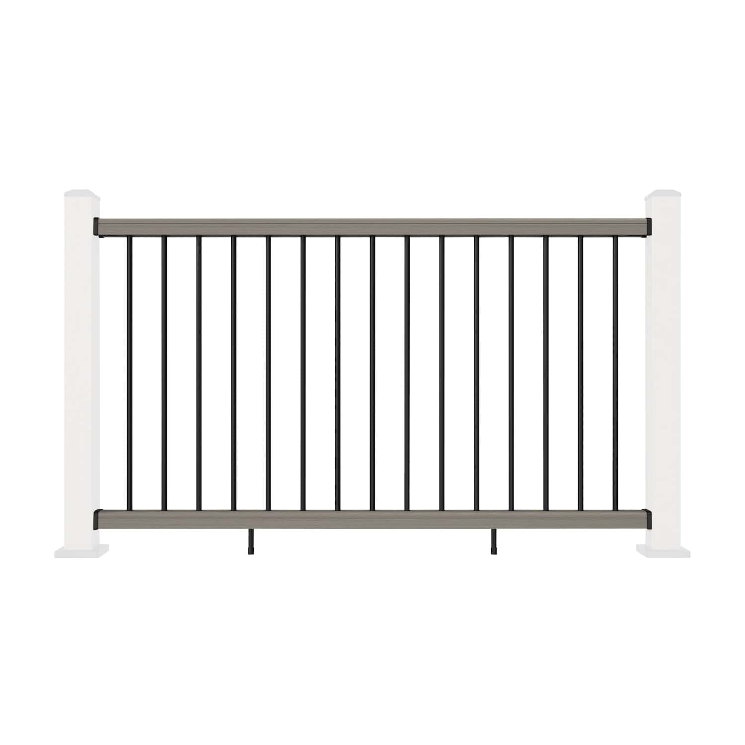 NeoTimber Composite Balustrade Straight Railing - Silver Birch - Straight On