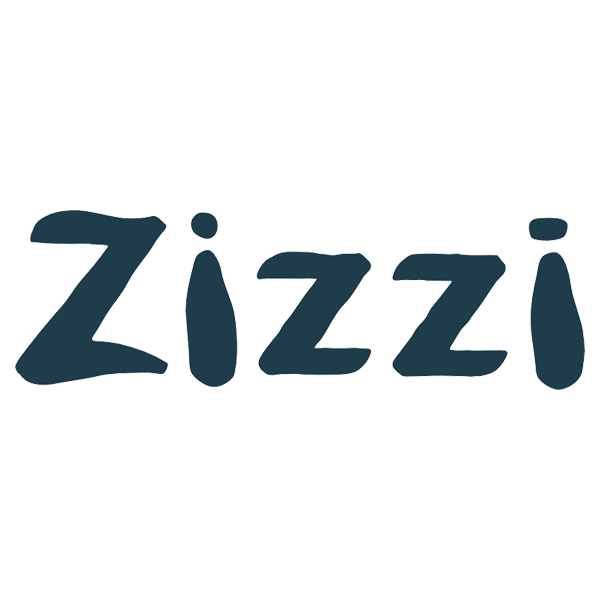 Zizzi logo in blue on a white background